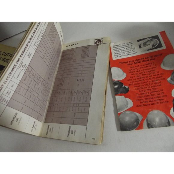 Lot 3 Vtg Welding Guide:Hobart Victor Weldor's Reference Book cutting heating - Picture 12 of 12